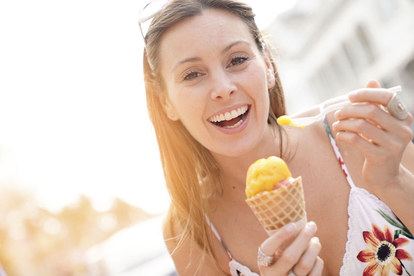 girl with icecream